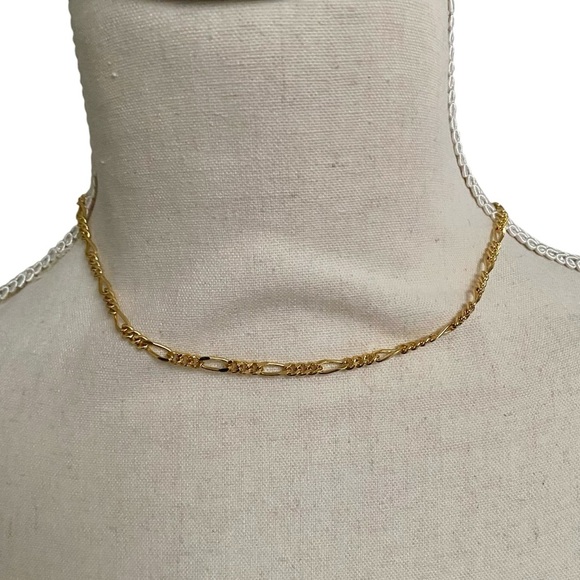 J.Crew Factory Mixed Link Delicate Chain Necklace Gold – NWT - Picture 1 of 5